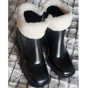 INC Women's Boots Black Size 10 NEW Man-made material/faux fur